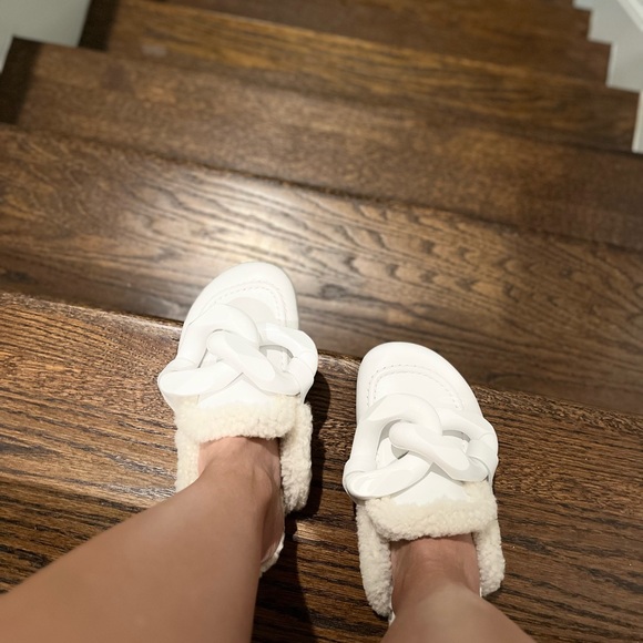 JW Anderson Chain shearling loafers mule - Picture 4 of 8